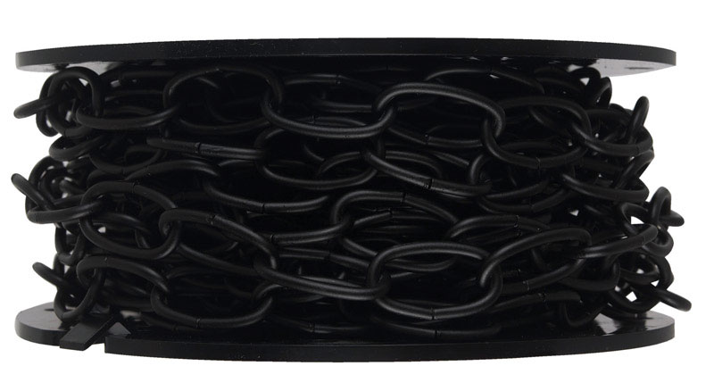 40 Foot Black Decorative Chain, 0.14 In. Diameter, Model T0722002
