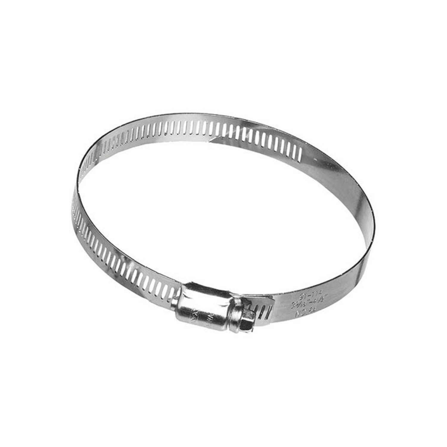 4 In. Metal Worm Gear Duct Clamp - Heavy-duty Galvanized Steel