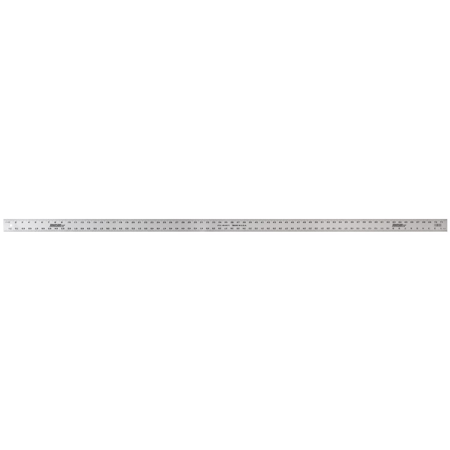72 In. Heavy-duty Aluminum Straight Edge Ruler With Bold Graduations