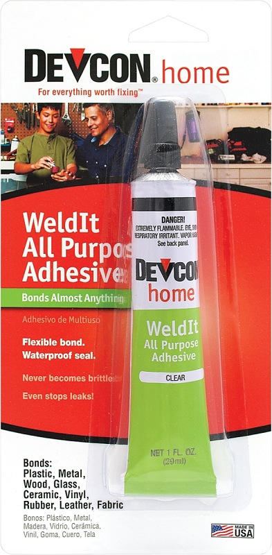 Weldit All Purpose Adhesive 1 Oz - High Strength, Waterproof, Clear