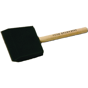 Linzer Project Select 4 In. High Density Closed Cell Foam Brush with Wood Peg Handle