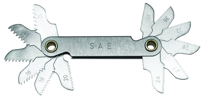 Pitch Gauge, Steel, 12-40 TPI