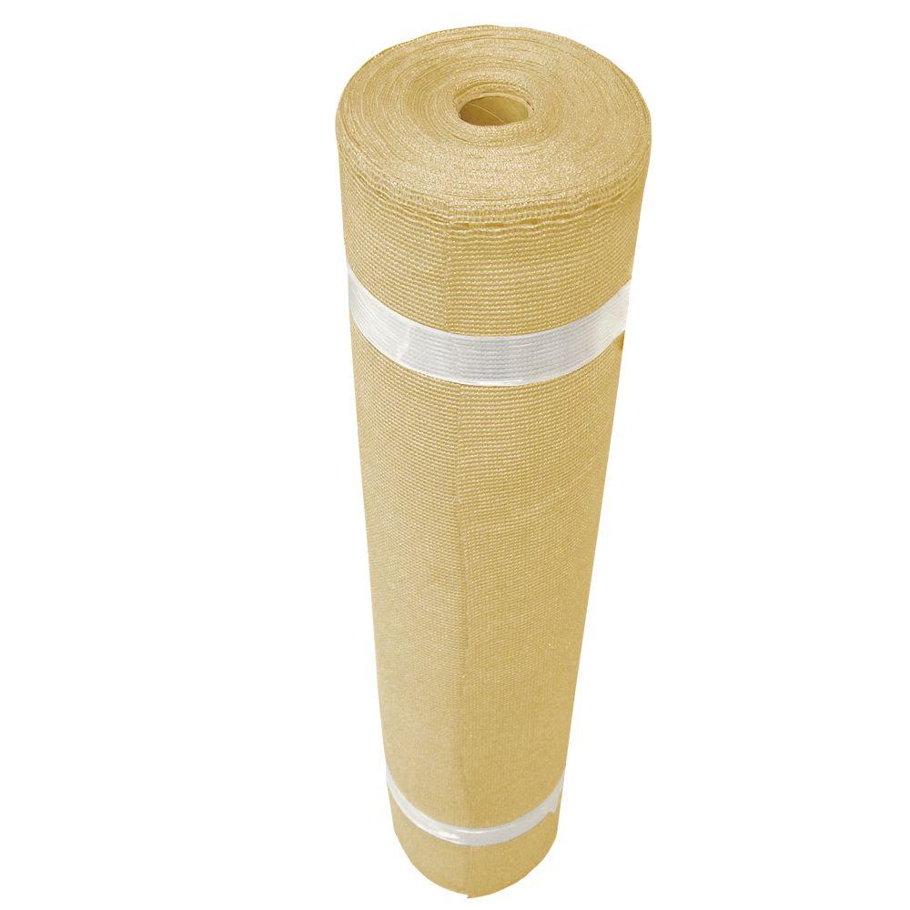 Coolaroo 12 Ft. W. x 1 ft. - Wheat 90% UV Sun Screen Fabric - PRICE PER FOOT