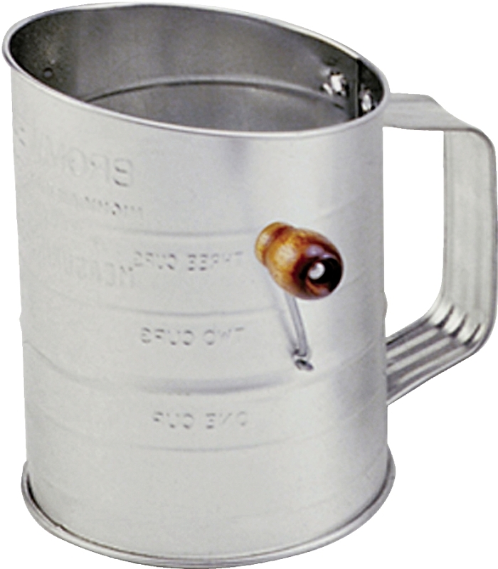 3-cup Stainless Steel Rotary Flour Sifter, Model 136