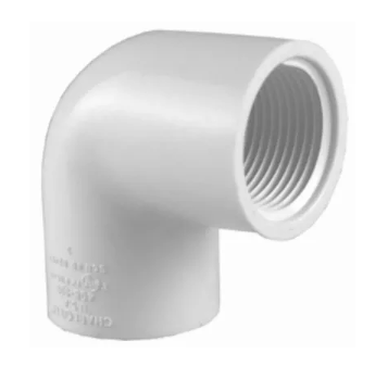 Charlotte Pipe 3/4 In. Female x Female Schedule 40 90 Deg. PVC Elbow (1/4 Bend)