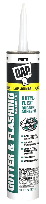 DAP BUTYL-FLEX 10.1 Oz. Gutter & Flashing Sealant, White