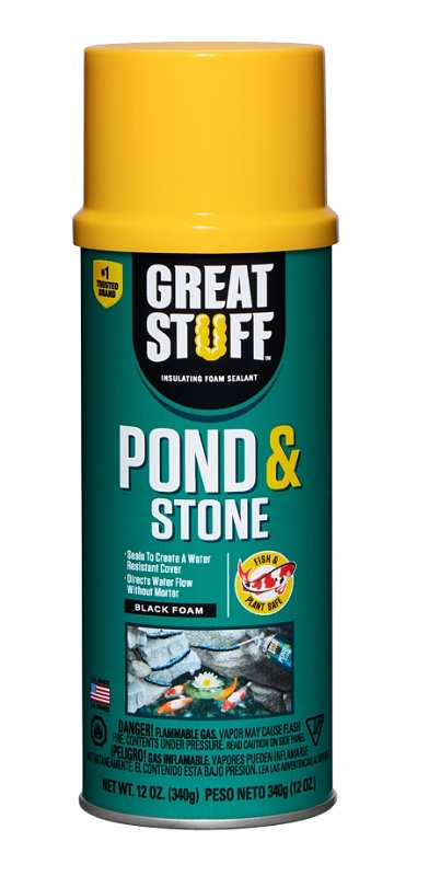 12 Oz. Pond & Stone Black Polyurethane Foam Insulating Sealant