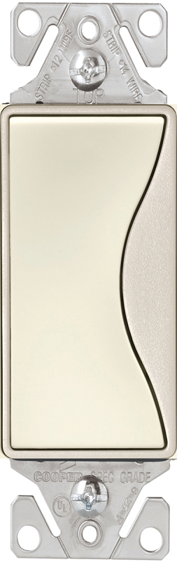 Aspire 15 Amp Side Wire And Push Wire Single Pole Switch, Desert Sand