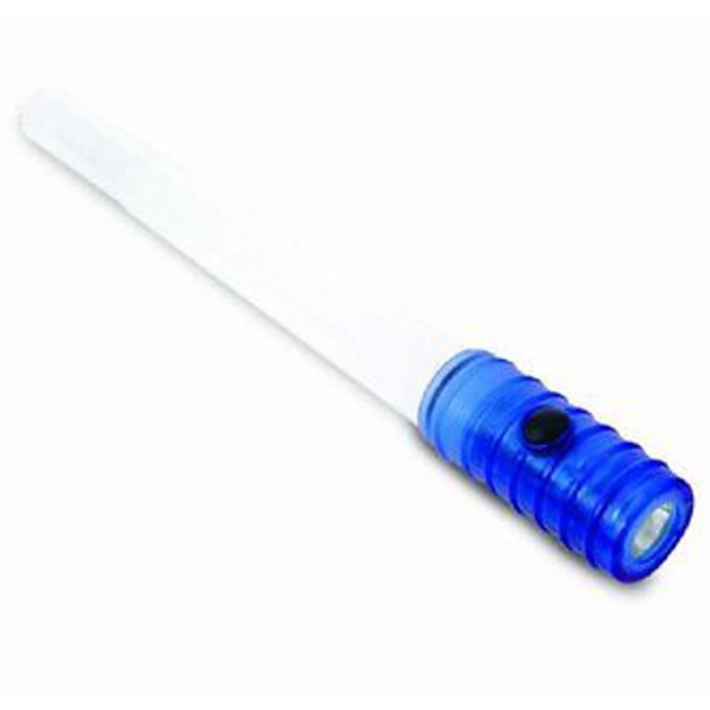 4-in-1 Led Blue Glow Stick Flashlight With Whistle And Lanyard - Model Lg116