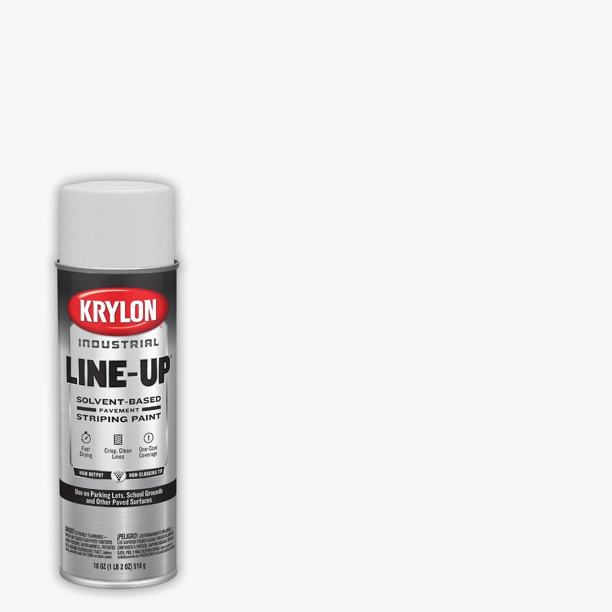 Industrial 8300 Highway White Striping Paint, 18 Oz. Solvent-based