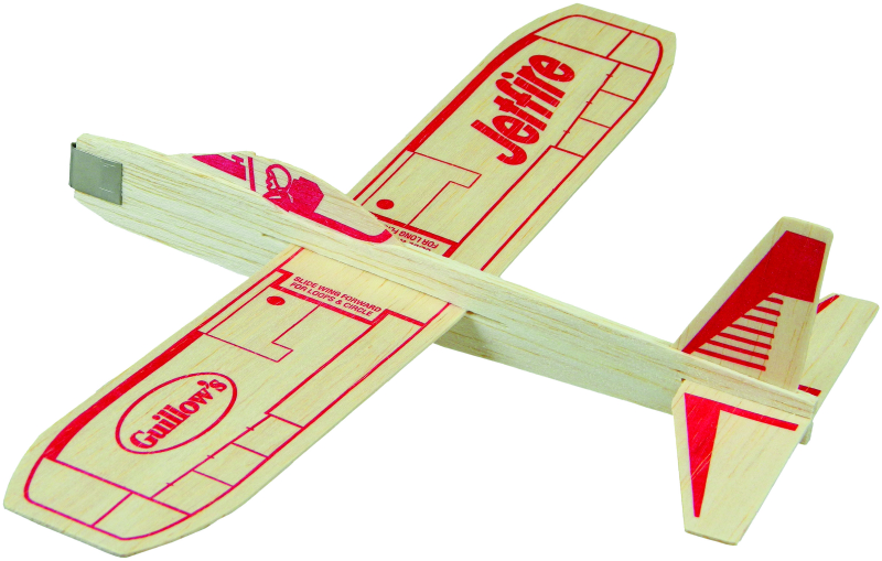Paul K Guillow JetFire 12 In. Balsa Wood Glider Plane