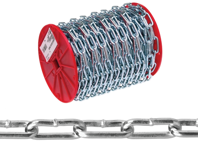 #2/0 40 Ft. Zinc-plated Low-carbon Steel Coil Chain - 520 Lb Capacity