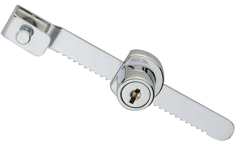 Display Case Lock, Chrome, Keyed