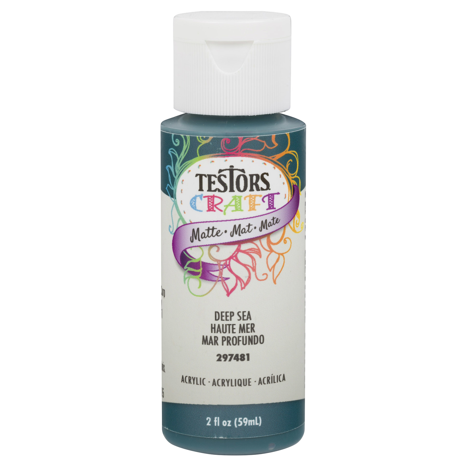 Testors 2 Oz. Acrylic Matte Craft Paint, Deep Sea
