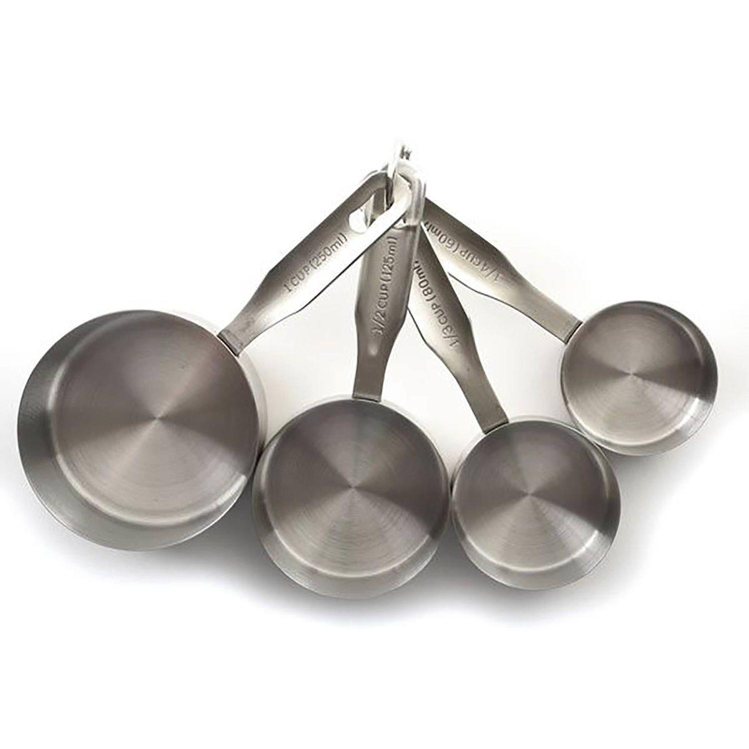 Stainless Steel Measuring Cup Set - 4-piece Standard & Metric