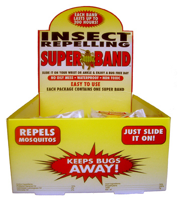 Super Band 250 Hr. Assorted Color Insect Repelling Wristband