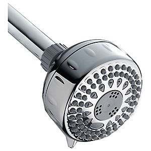 Trs-523t Chrome Fixed-mount Shower Head With 5 Spray Settings