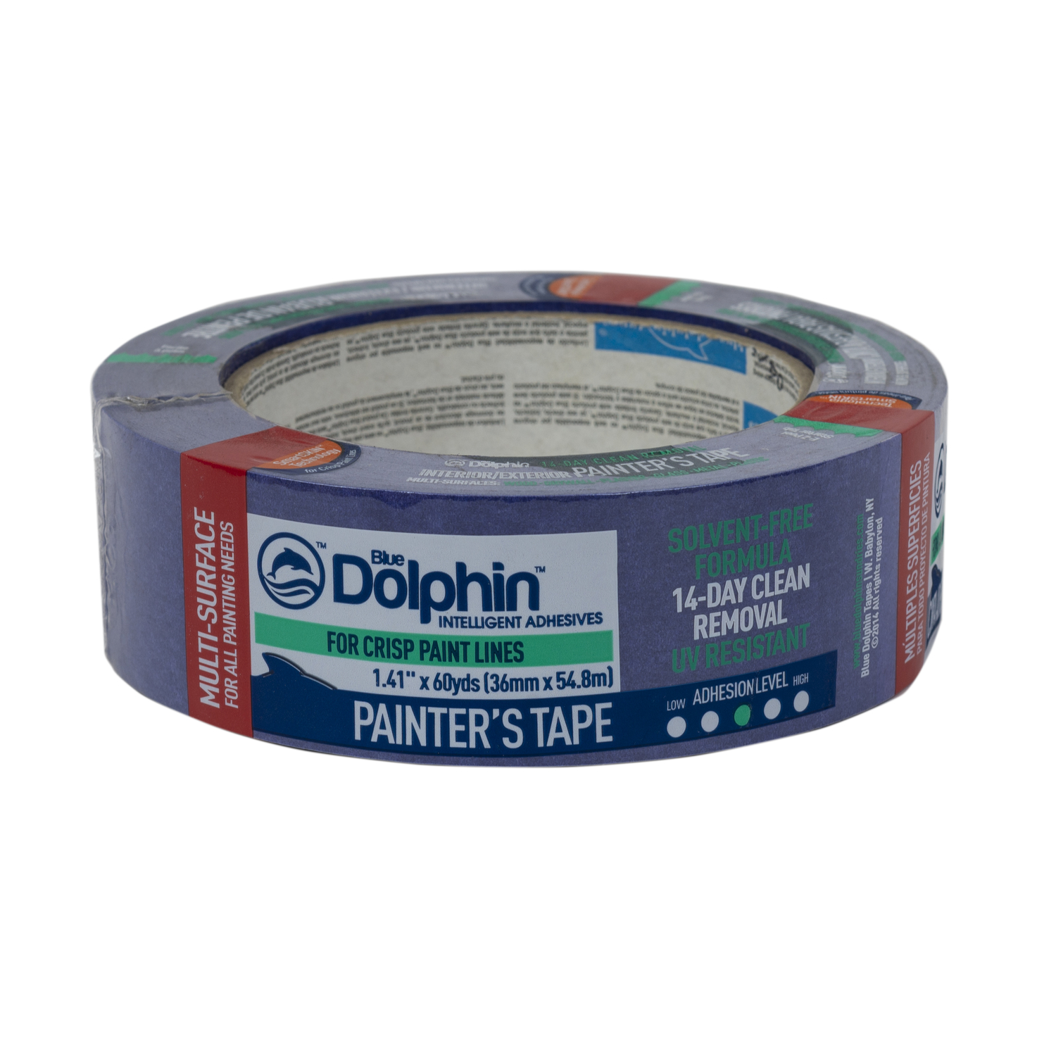 Blue Dolphin 1.41 In. x 60 Yd. Blue Painter's Tape