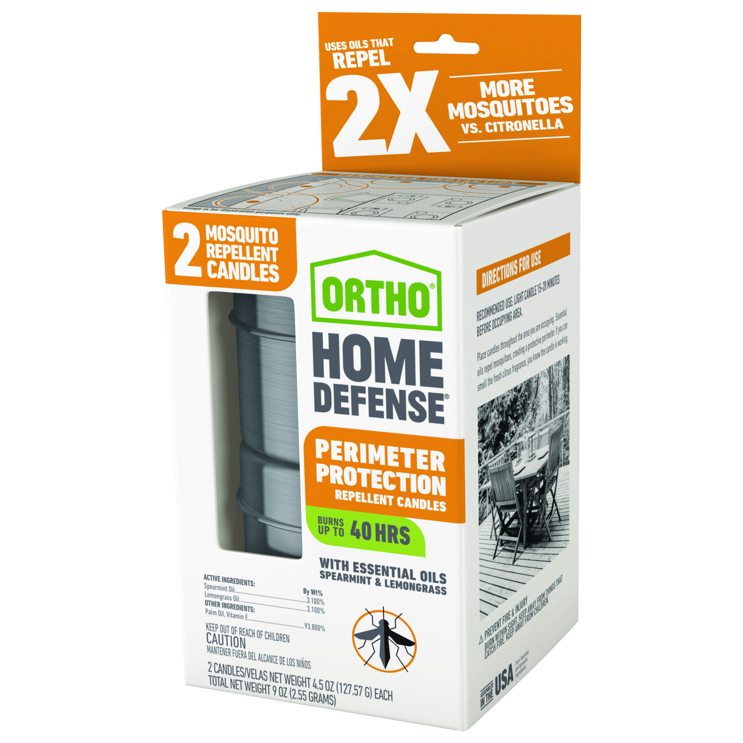 Ortho Home Defense 4.5 Oz. Mosquito Repellent Candle (2-Pack)