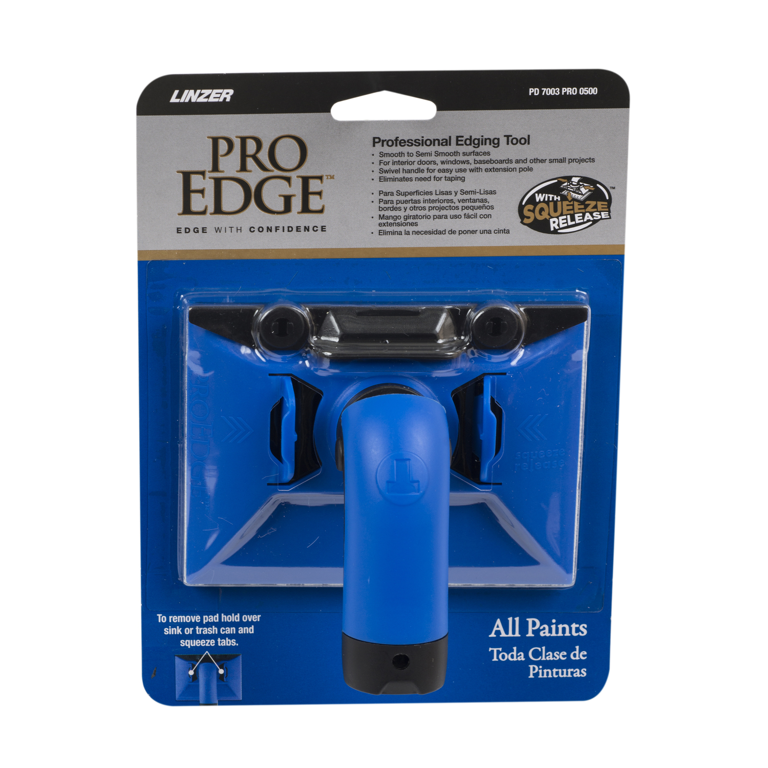 Pro Edge 5 In. Paint Edger Tool With Swivel Handle And Quick Release