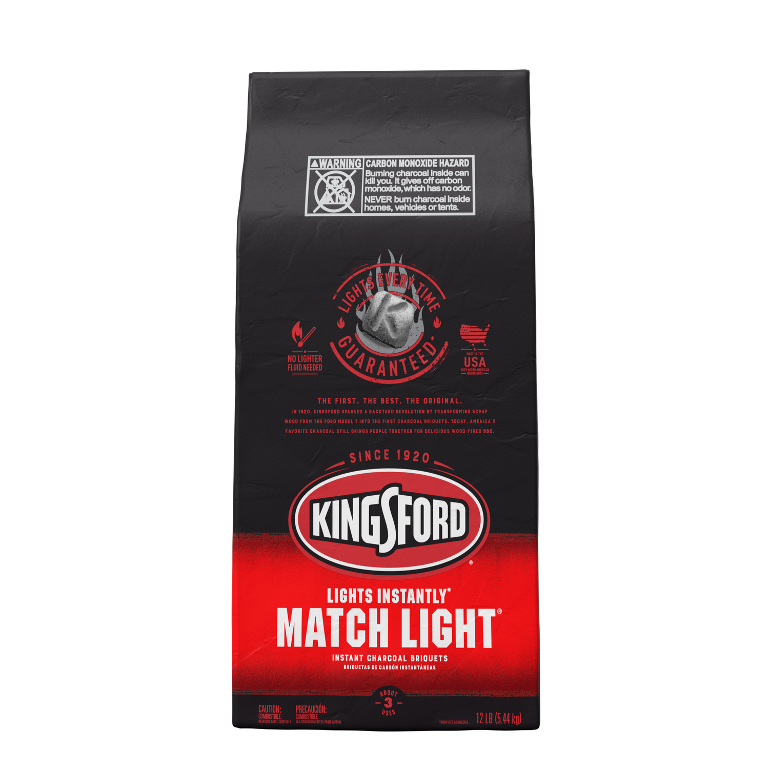 Match Light Charcoal Briquets, 12 Lb - Instant Lighting Charcoal