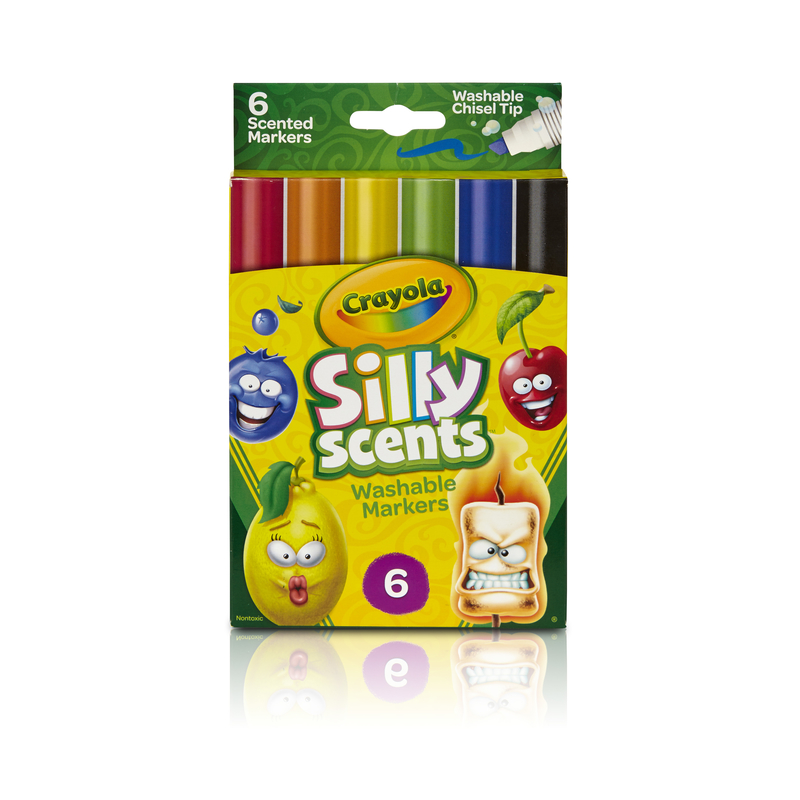 Crayola BIN588197 Silly Scent Chisel Tip Marker, Pack of 6
