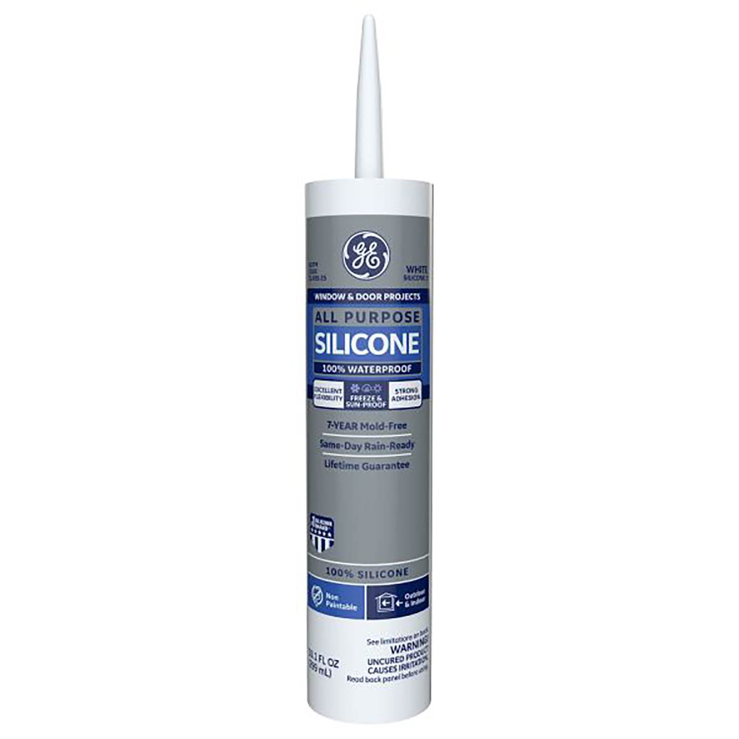 GE Window & Door All-Purpose Sealant, White, 10.1 Oz. Cartridge