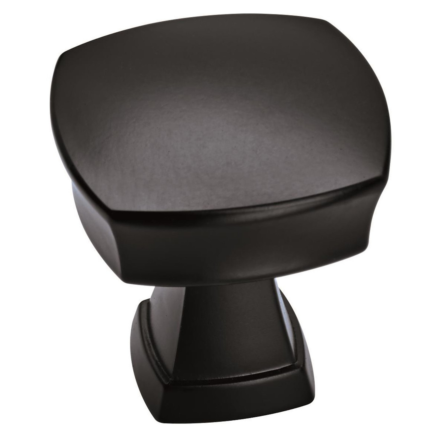 Allison by Amerock Stature Square Matte Black Cabinet Knob