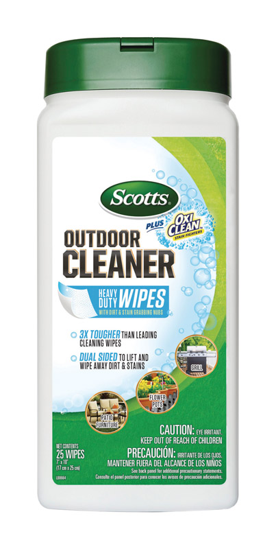 Scotts 25 Ct. Outdoor Cleaner Wipes Plus OxiClean
