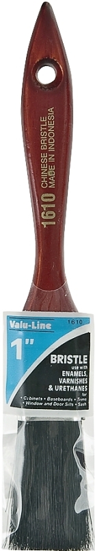 1610 1 Inch China Bristle Varnish Paintbrush For Oil Based Paints