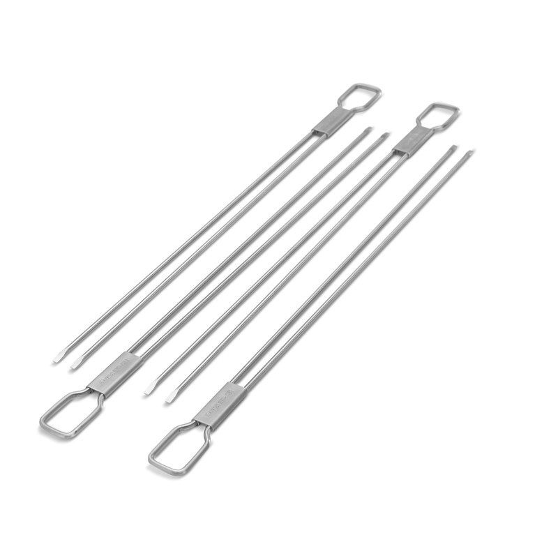 Broil King 12 In. Stainless Steel Dual Prong Skewer (4-Pack)