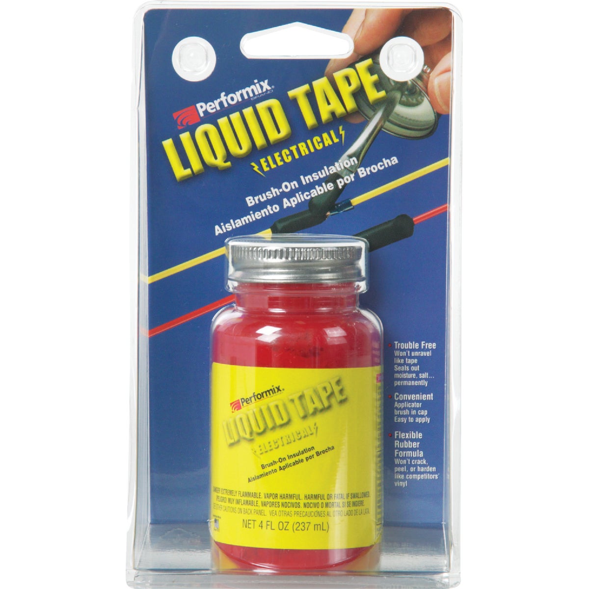 4 Oz. Red Electrical Liquid Tape - Model Let14z01