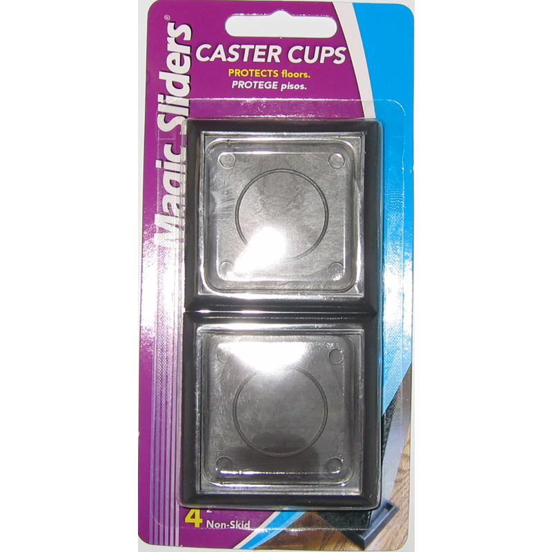 Magic Sliders 2 In. Inner Dimension Square Furniture Leg Caster Cup,(4-Pack)
