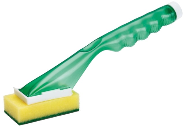 00048 Dish Scrub And Soap Dispenser Brush With Built-in Soap Dispenser