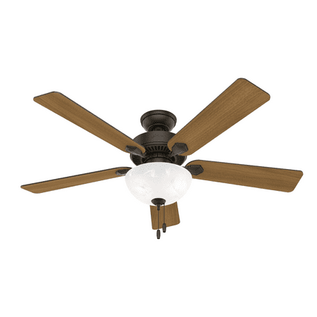 Hunter Swanson 52 Inch Ceiling Fan With Led Light Kit In New Bronze Finish