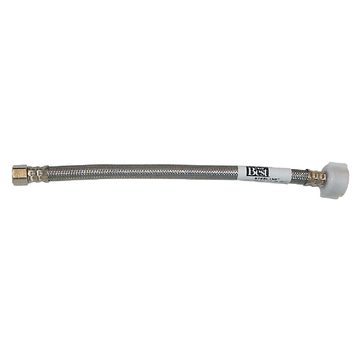 3/8 In. Fc X 7/8 In. Bc X 12 In. L Toilet Connector - Durable Stainless Steel
