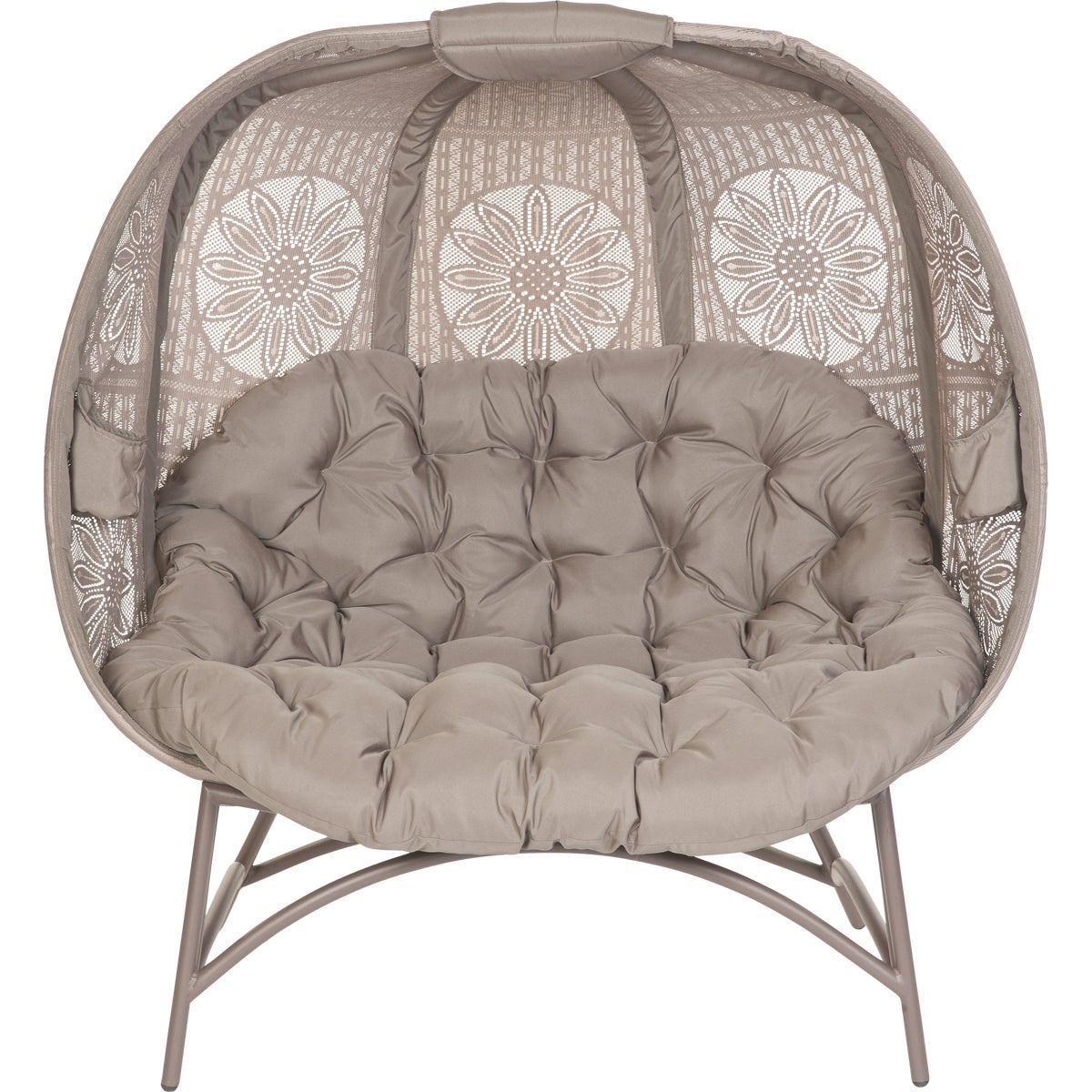 Cozy Pumpkin 45 In. W. X 56 In. H. X 25 In. D. Sand Loveseat
