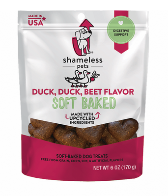 Shameless Pets Duck, Duck, Beet Soft Baked Dog Treat, 6 Oz.