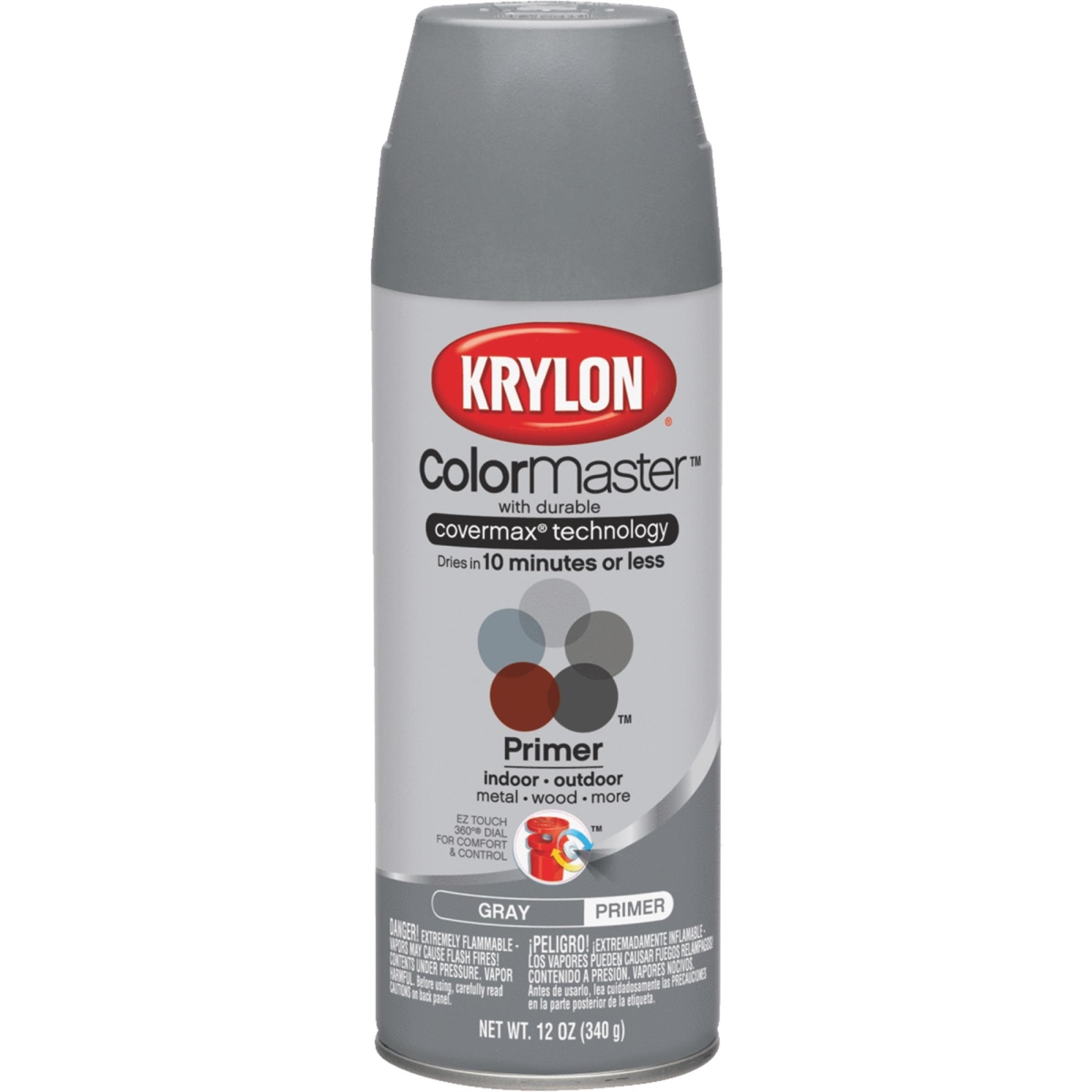 COLORmaxx Spray Primer, Gray, 12-oz.