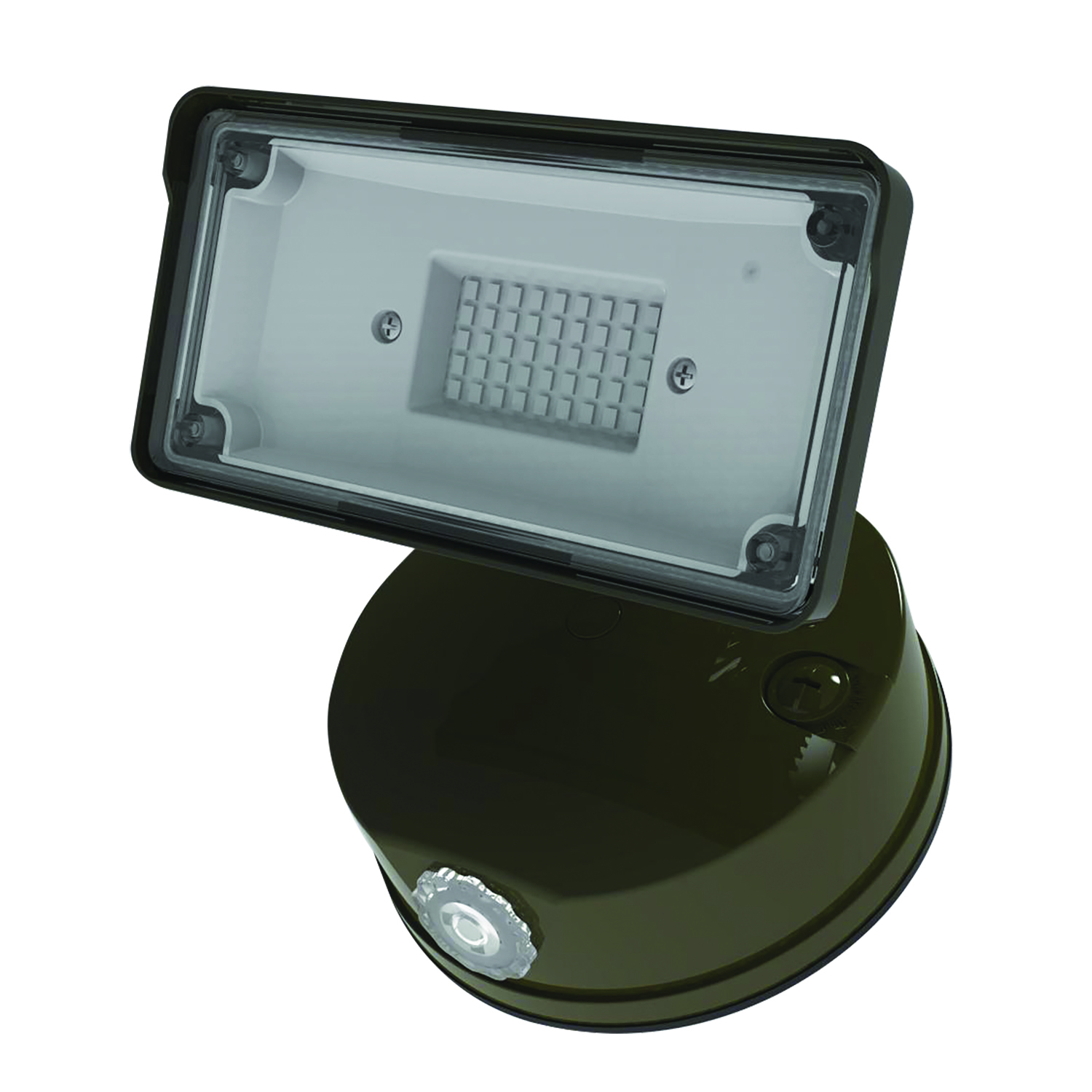 Halo Lumen Selectable Bronze Single Head LED Floodlight Fixture