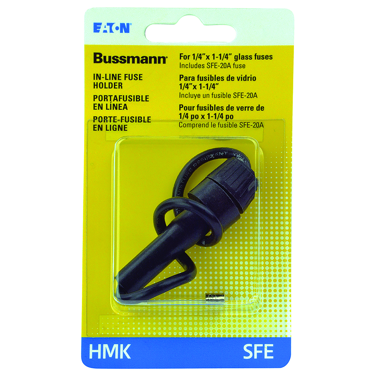 Bussmann 30-Amp #12 Glass Tube AGC & SFE Inline Fuse Holder