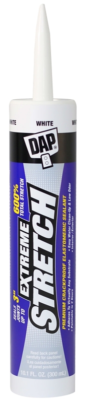 Extreme Stretch Premium Urethanized White Sealant 10.1 Ounce Tube