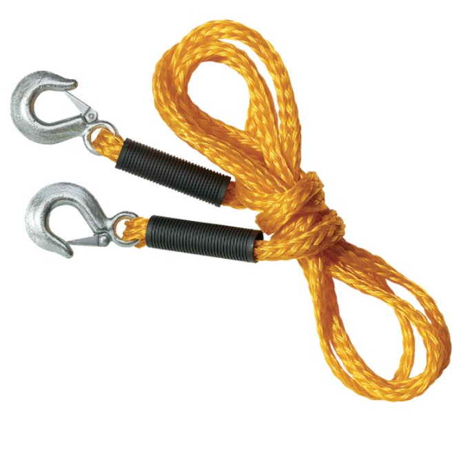 2000 Lb. 1/2 In. X 14 Ft. Tow Rope With Forged Steel Hooks