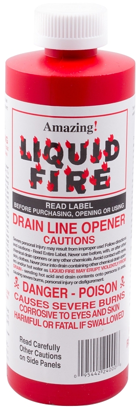 Liquid Fire 16 Oz. Drain Opener