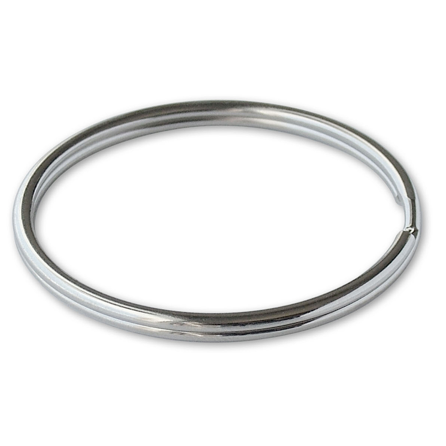 Lucky Line Tempered Steel Nickel-Plated 2 In. Key Ring