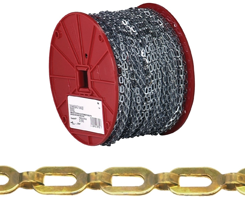 Campbell #1/0 200 Ft. Bright Brass Coil Chain