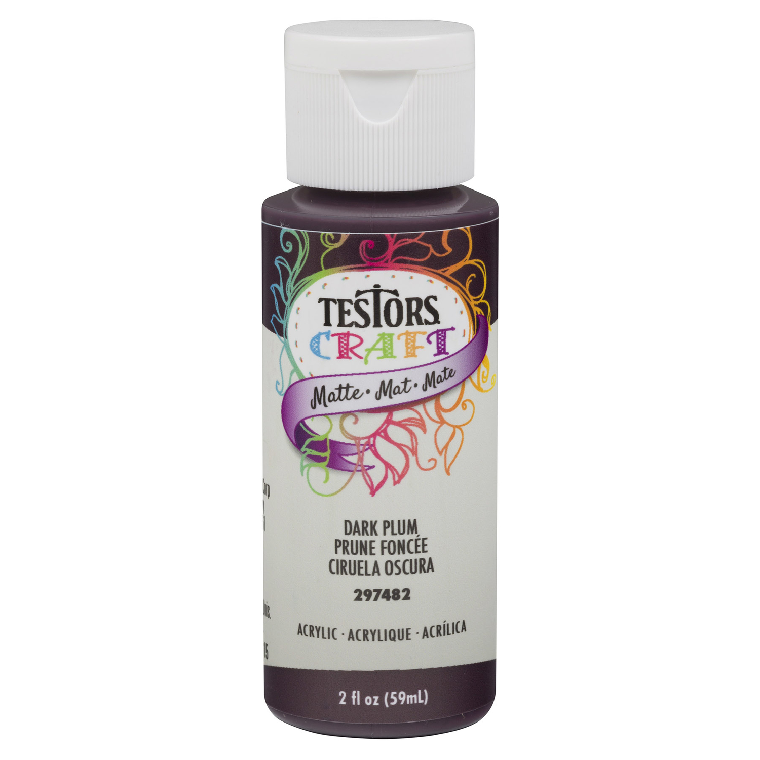 Testors 2 Oz. Acrylic Matte Craft Paint, Plum