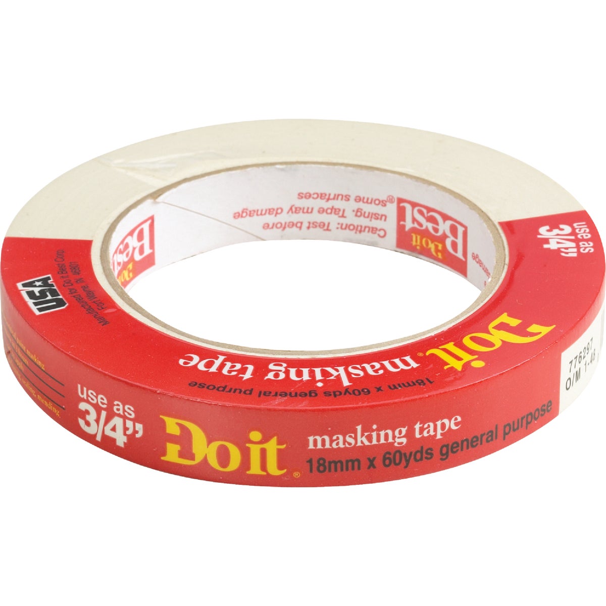 0.70 In. X 60 Yd. General-purpose Masking Tape - Beige