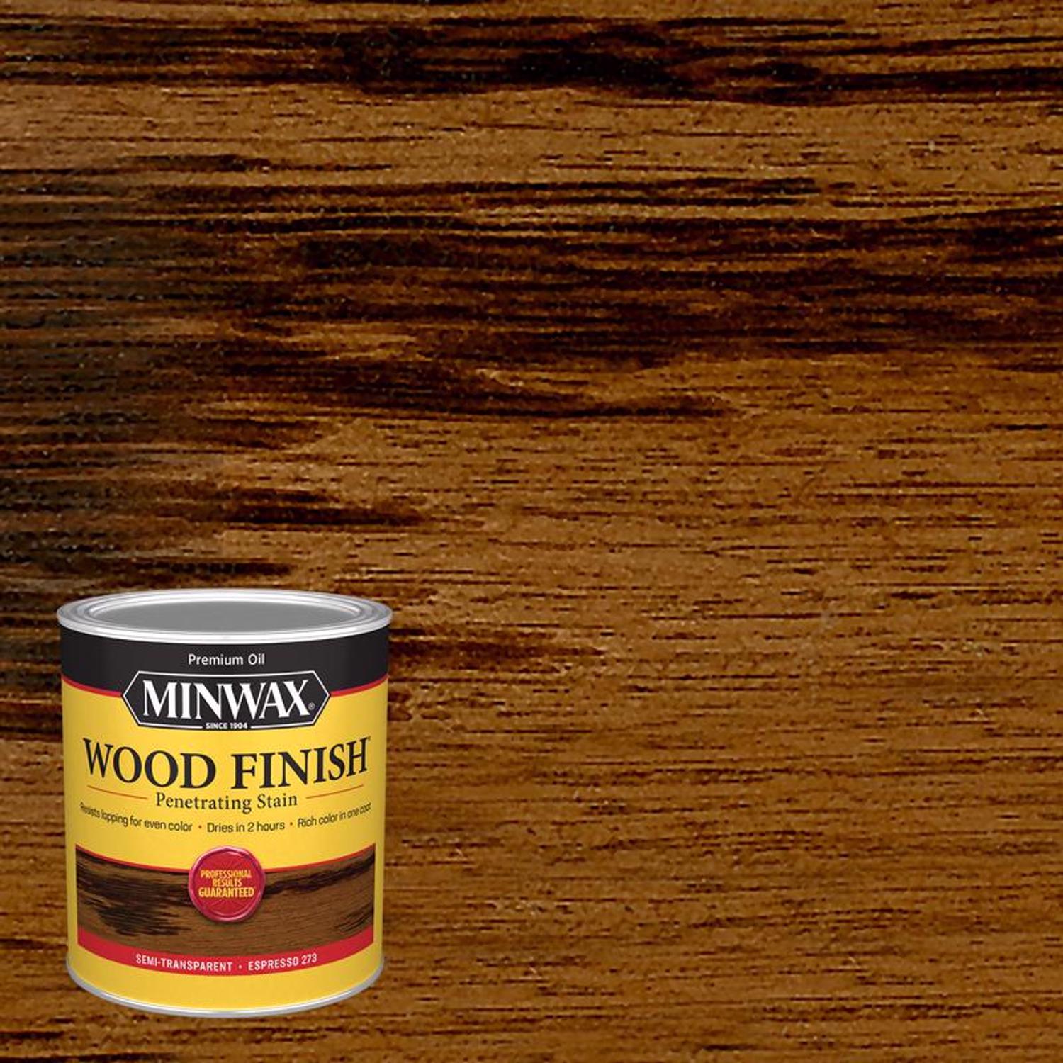 Wood Finish Penetrating Stain Expresso Color 1 Quart