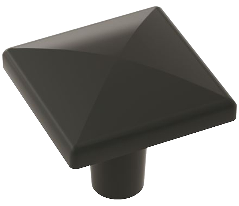 Amerock Extensity Square Matte Black Cabinet Knob